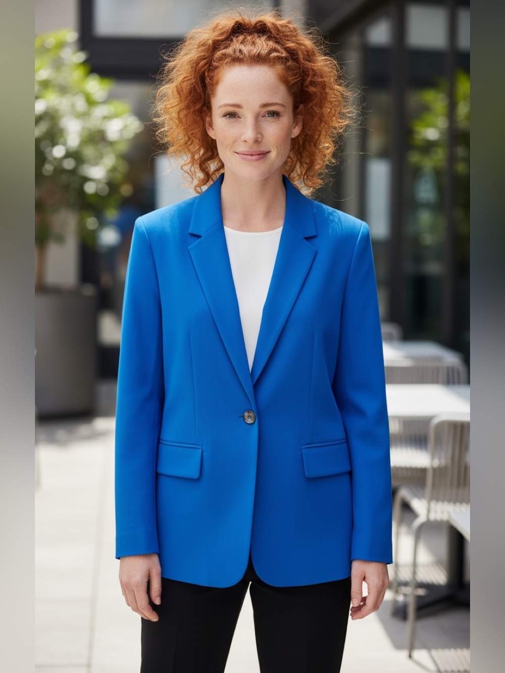 SAG HARBOR Blue Blazer Classic Suit Jacket - Picture 3 of 4